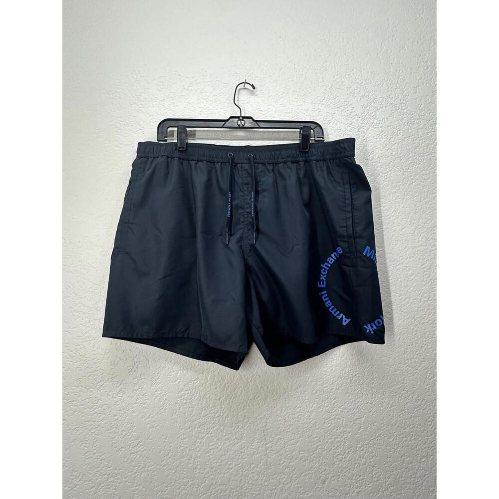 Armani Exchange Men's Circle Milano New York Logo-Print Swim Trunks Xl NWT